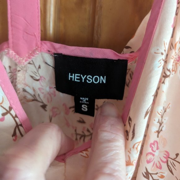 Heyson Size Small Tunic Cream and Pink - Picture 3 of 10